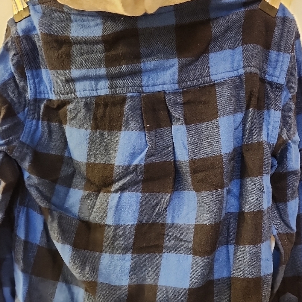 Tucker + Tate Blue and Black Plaid Button Down Shirt - Picture 6 of 6